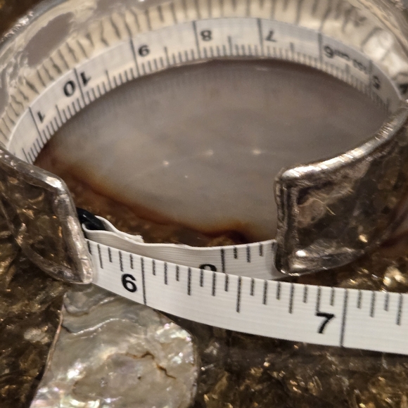 Hammered Sterling Silver Bracelet - Picture 8 of 10